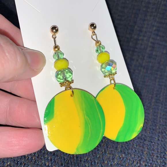 Oregon Ducks Themed Football Team Handcrafted Earrings - Picture 7 of 9